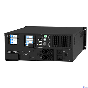 ИБП ONTEK SM RT 6, 6 кВА/6 кВт (PF=1) с внутренними аккумуляторными батареями, выходными клеммами и выходными розетками 6шт х С13, 2шт х С19  {6000ВА/6000Вт, 12В/9Ач * 16 шт.}