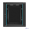Exegate EX298610RUS Шкаф телекоммуникационный 19" настенный 12U ExeGate EC-WM-12U.600.G.BLACK (19”, 12U, 600x600x635mm (ШхГхВ), передняя дверь закаленное стекло, съемные боковые панели, пыле- и влагоз