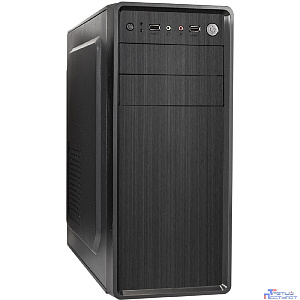 Exegate EX299373RUS Корпус Miditower ExeGate XP-401-UNS350 (ATX, БП UNS350 с вент. 12см, 2*USB, аудио, черный)