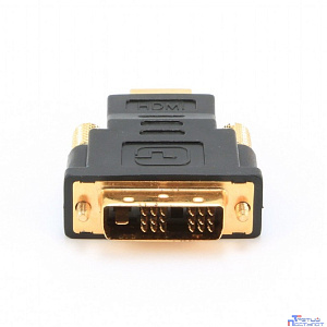 Gembird Переходник HDMI-DVI  19M/19M(папа-папа), золотые разъемы  [A-HDMI-DVI-1]