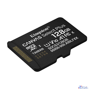 Micro SecureDigital 128GB Kingston Canvas Select Plus Gen3 150MB/s A1, без адаптера