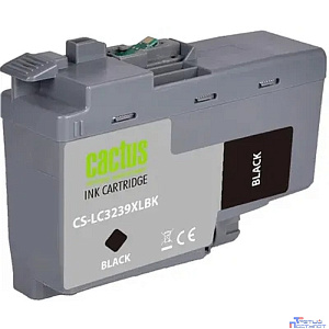 Картридж струйный Cactus CS-LC3239XLBK черный (129мл) для Brother HL-J6000DW/J6100DW