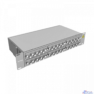 NTSS Кросс 19" NTSS PREMIUM, предсобранный 2U, 32 порта FC/UPC, 62,5/125 мкм, (сплайс, пигтейлы, кдзс, планки, адаптеры) NTSS-RFOB-PM-2U-32-FC/U-62.5-SP1.5G2A