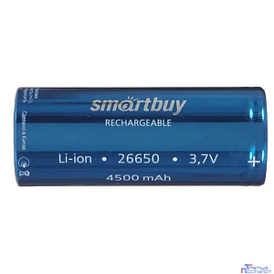 Smartbuy (SBBR-26650-1S4500) Аккумулятор Smartbuy LI26650-4500 mAh (25/200)(1шт. в уп-ке)