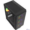 Powercase Mistral Micro EM22, Tempered Glass, 4x120mm FRGB fan, чёрный, mATX (CMMEM22B-L4)