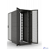 ЦМО Шкаф серверный ПРОФ напольный 48U (800 х 1000) двери двойные перф. 2 шт., черный, в сборе ШТК-СП-48.8.10-88АА-9005