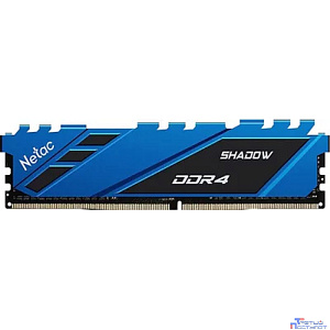 DIMM DDR4 8Gb PC25600 3200MHz CL16 Netac Shadow Blue с радиатором RTL (NTSDD4P32SP-08B)