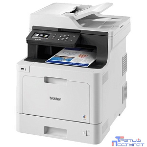 Brother DCP-L8410CDW МФУ, A4, цветной лазерный,  31стр/мин, 512Мб, дуплекс, ADF50, GigaLAN, WiFi, USB (старт.картриджи 3000/1800стр)(DCPL8410CDWR1)