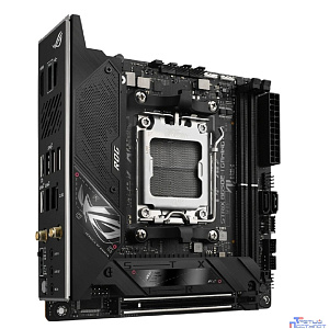ASUS ROG STRIX B650E-I GAMING WIFI (Socket AM5, mini ITX, 2xDDR5(64GB), HDMI 2.1, 1xPCIe 5.0x16, 1xLAN (2.5GbE), Wi-Fi 6E, BT, 2xSATA 6Gb/s, 2xM.2, 2xType-C, 4xUSB 3.2, 2xUSB 2.0)