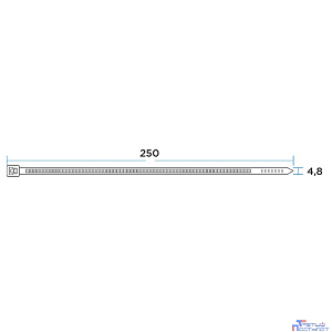 Rexant (67-0250-5) Стяжка нейлоновая Профессиональная 250x4,8мм, белая (100 шт/уп)