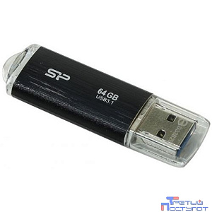 Silicon Power USB Drive 64Gb Blaze B02, USB 3.1, Черный [SP064GBUF3B02V1K]