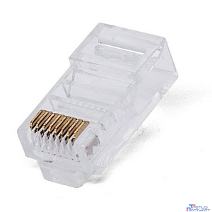Filum FL-NA-PLUG6-1 Коннектор RJ-45, 6 кат., 8p8c, 30 мкм, универсальный, для одножильного и многожильного кабеля, уп/100 шт