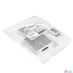 Exegate EX284937RUS Кабель-адаптер Type C-HDMI ExeGate EX-CM-HDMIF-0.15 (USB Type C/19F, 0,15м)