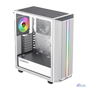 GameMax Корпус Precision COC White (T808) (ATX, Белый, 2*USB 3.0, Зак.стекло, 1*120мм+ COC, без БП)