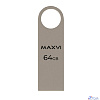 Maxvi USB Drive 64GB MK metallic silver, монолит, металл, USB 2.0