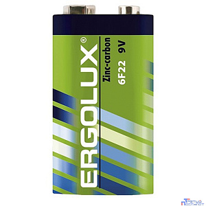 Ergolux 6F22 SR1 (6F22SR1, батарейка,9В)  (1 шт. в уп-ке)
