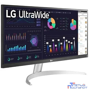 LCD LG 29" 29WQ600-W UltraWide серебристый {IPS 2560x1080 100Hz 1ms 21:9 250cd 178/178 HDMI DisplayPort USB M/M} [29wq600-w.aruz]
