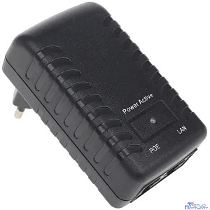 ORIENT SAP-48POE 1A, PoE инжектор питания 48W, AC 100-240V/ DC 48V, 1.0A, вход: RJ45 LAN 10/100, выход: RJ45 PoE тип B (4/5+,7/8-), совместим с оборудованием PoE IEEE 802.3af, (30428)