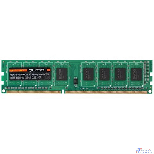 QUMO DDR3 DIMM 4GB (PC3-12800) 1600MHz QUM3U-4G1600C11 512x8chips OEM/RTL