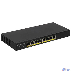 ZYXEL GS1900-8HP-EU0103F Smart L2 коммутатор PoE+, 8xGE PoE+, настольный, бесшумный, бюджет PoE 70 Вт