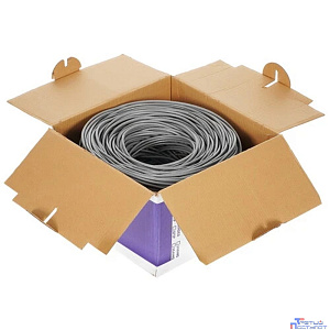5bites Кабель US6575-305A витая пара UTP / SOLID / 6CAT / 23AWG / CCA / PVC / GREY / 305M