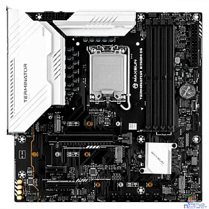 MAXSUN MS-Terminator B760M D5 WiFi V1/V2 (Socket 1700, mATX, 4*DDR5, DP/HDMI, 4xSATA3, 3*M.2,xPCI-E x16 /1xPCI-E x1, 6*USB 2.0, 2*USB 3.2 Gen1, LAN 1*2.5G, Bluetooth, Wi-Fi 802.11ax, RTL)