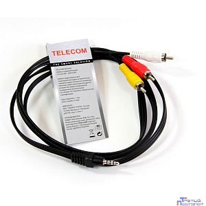Telecom Кабель соединительный (TAV4545-1.5M) 3.5 Jack (M)/3 RCA (M) [6926123462270]