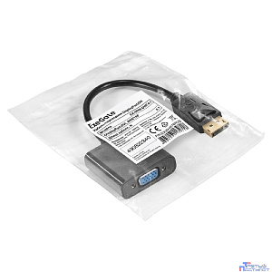 Exegate EX294681RUS Кабель-переходник DisplayPort-VGA ExeGate EX-DPM-VGAF-0.2 (20M/15F, 0,2м)