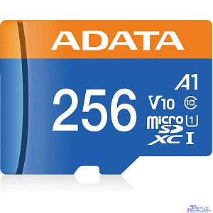 Micro SecureDigital 256Gb A-Data AUSDX256GUICL10A1-RA1 {MicroSDXC Class 10 UHS-I, SD adapter}