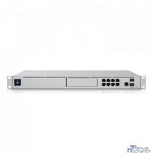 UBIQUITI UDM-SE Маршрутизатор, 1*10G SFP+, 8*GbE RJ45 LAN ports(2) PoE+,(6) PoE, 1*10G SFP+,1*2.5 GbE RJ45 WAN ports, 1*3.5" NVR HDD Слот