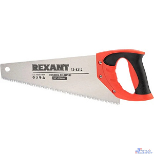 Rexant (12-8212) Ножовка по дереву Зубец 350мм, 7-8 TPI, каленый зуб 2D, двухкомпонентная рукоятка
