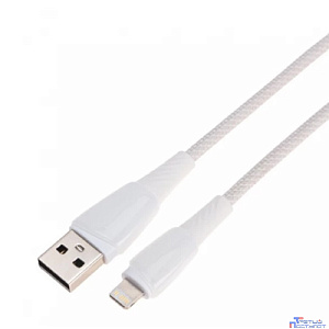 Rexant (18-7061) Кабель USB-A – Lightning для Apple, 2,4А, 1м, в белой нейлоновой оплетке
