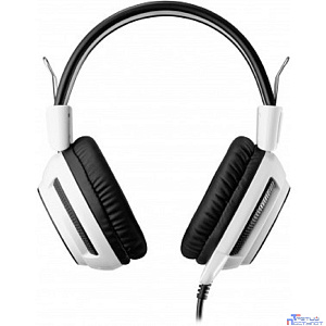 Oklick HS-G300 белый/черный {2.5м мониторы оголовье (AH-V1W)} [361558]