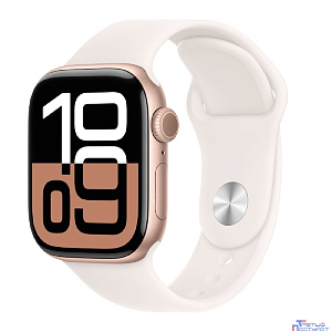 Apple Watch Series 10 42mm Rose Gold Aluminium Case with Light Blush Sport Band - S/M (MWWH3LW/A)