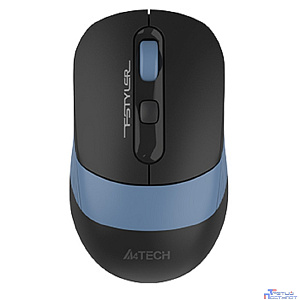 Мышь беспроводная A4Tech Fstyler FB10CS black/blue (оптическая, silent, BT/Radio, USB, 4but, 2000dpi)(FB10CS USB ASH BLUE)