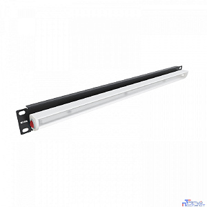 NTSS Панель осветительная NTSS, светодиодная (LED), крепление 19 1U, 220V, кабель 1.5м, немецкий стандарт, черный RAL 9005 NTSS-LU-1U-LED-BL