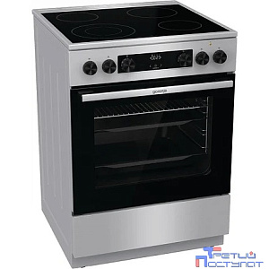 Плита Электрическая Gorenje GECS6C70XC нержавеющая сталь стеклокерамика (без крышки)