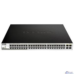 D-Link DGS-1210-52MPP/E2A PROJ Настраиваемый L2 коммутатор с 48 портами 10/100/1000Base-T и 4 портами 1000Base-X SFP (порты 1-48 PoE 802.3af/at, PoE-бюджет 740 Вт)