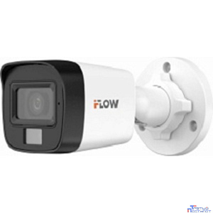 iFLOW F-AC-2152M(2.8mm) Value 3К (5Мп 16:9) уличная цилиндрическая HD-TVI камера с гибридной подсветкой ИК/LED до 30/20м и встроенным микрофоном (AoC)