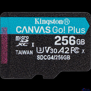 Micro SecureDigital 256GB Kingston SDCG4/256GBSP Canvas Go! Plus V10 A2 w/o adapter