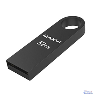 Maxvi USB Drive 32GB MK dark grey, монолит, металл, USB 2.0 FD32GBUSB20C10MK