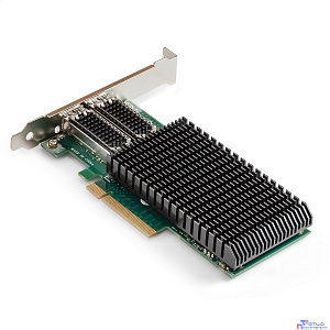 Exegate EX299018RUS Сетевой адаптер ExeGate EXE-MCX4-2SFP28 (PCI-E x8 v.3, порты 2x SFP28, Dual 25/10/1Gb/s, RDMA NIC Chipset Mellanox ConnectX-4)