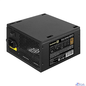 Exegate EX280578RUS Блок питания 600W Exegate 600PPH, 80+Bronze, RTL, ATX, black, APFC, 12cm, 24p, (4+4)p, 5*SATA, 3*IDE