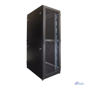 ЦМО Шкаф серверный напольный 42U (800 х 1000) двойные перфорированные двери 2 шт., цвет черный ШТК-М-42.8.10-88АА-9005
