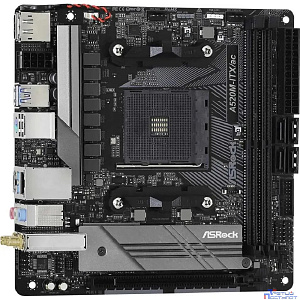Asrock A520M-ITX/AC RTL {AMD A520, сокет: AM4, слоты: 2 слота DDR4 DIMM (2133 - 4733 МГц), SATA: 6 Гбит/с х4, A520M-ITX/AC}