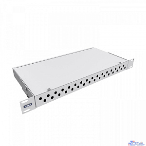NTSS Кросс NTSS оптический 19'' укомплектованный 1U, 32 порта ST/UPC, 9/125 мкм (сплошная панель, сплайс-кассета, пигтейлы, КДЗС, адаптеры) серый RAL 7035 NTSS-RFOB-1U-32-ST/U-9-SP1.5G0AY