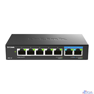 D-Link DMS-107/A1A Коммутатор с 5 портами 10/100/1000Base-T и 2 портами 100/1000/2.5GBase-T