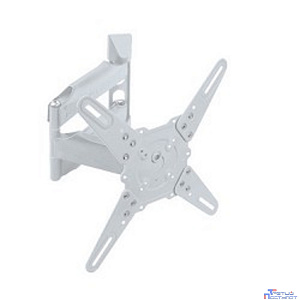 Kromax ATLANTIS-40 white, Кр. стал. наст. для TV 22"-65", max 40 кг, 5 ст св., нак. +5°-15°, пов. 180°, от ст. 60-523 мм, max VESA 400x400 мм