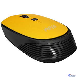 Мышь HIPER беспроводная HOMW-085 {1600dpi, желтый, USB, 4кнп}