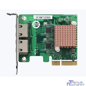 QNAP QXG-2G2T-I225 Сетевая карта двухпортовая 2,5GBASE-T/1000BASE-T/100BASE-TX, PCIe Gen2 x2